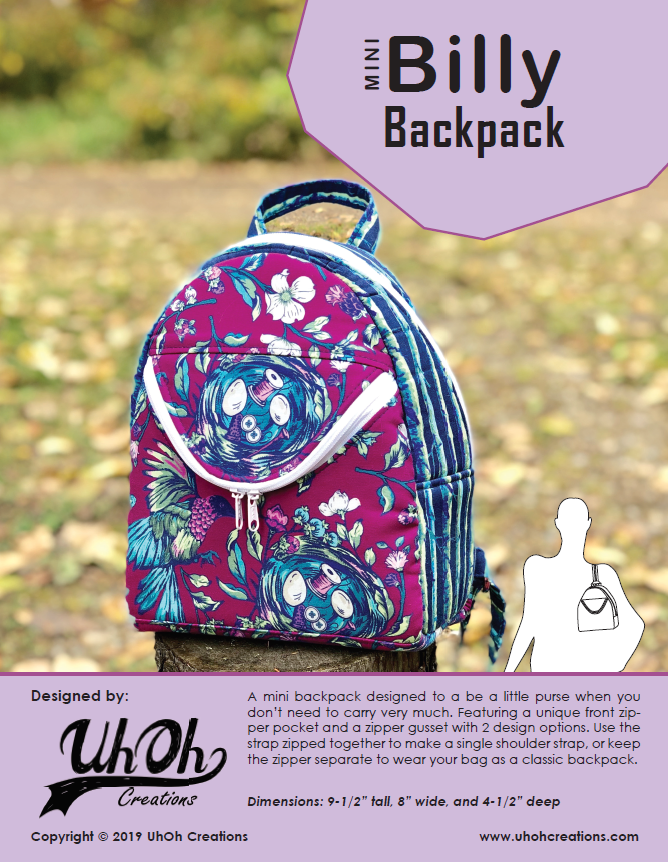 Mini Billy Backpack - Download UhOh Creations