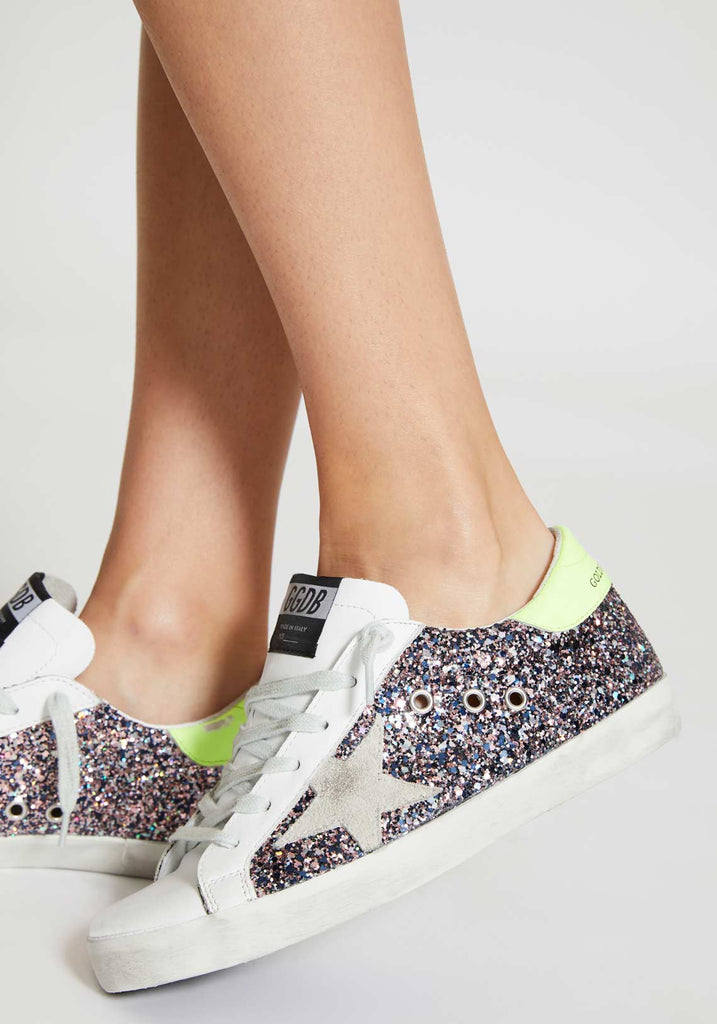 golden goose superstar pink glitter