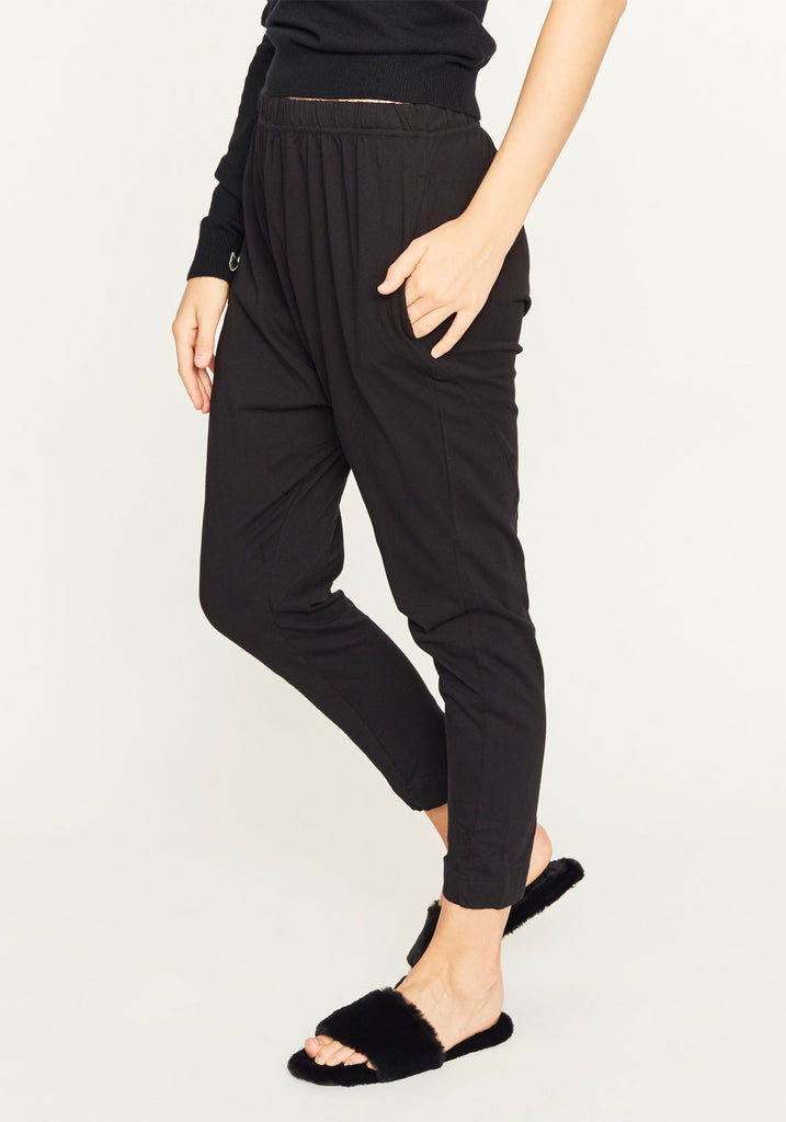 bassike panelled slouch jersey pant