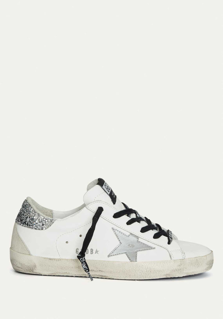 Superstar Sneakers White/Silver Heel 