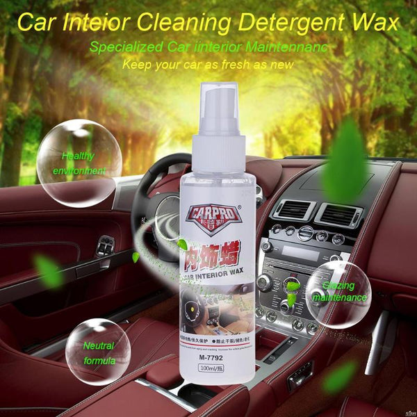 100ml Car Auto Interior Restorer Dashboard Leather Trim Seat Glossing Wax High Quality Car Washing Tools