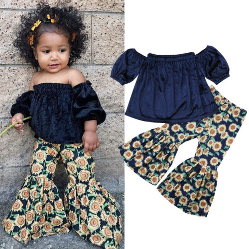 baby girl clothes with sunflowers