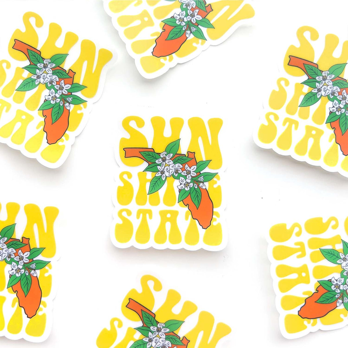 Sunshine State Florida Clear Sticker