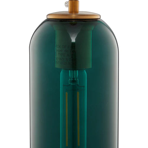 Carro - GIDRA Cylinder Glass Indoor & Outdoor Pendant Light - Forest Green