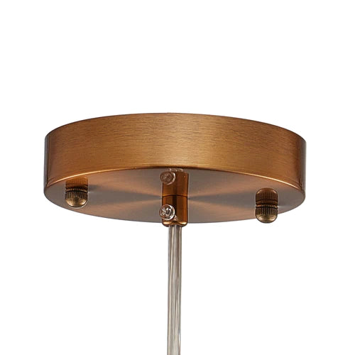 Carro - CIRCULUS BIG Champagne Ribbed Glass Indoor & Outdoor Pendant Light