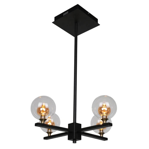 Carro - FLORENCE Amber Glass Shade LED Pendant Light