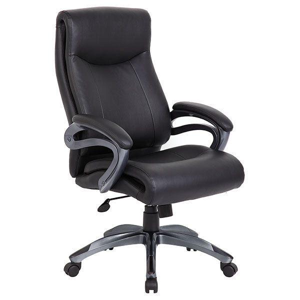 faux leather high back office chair