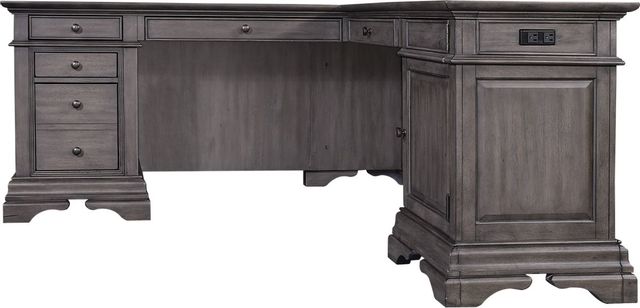 antique grey desk