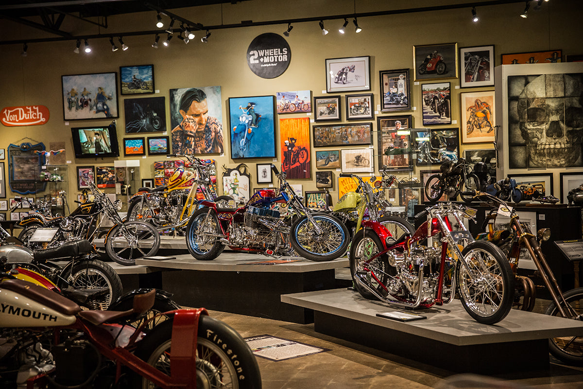 Just one of the many rooms filled to the brim with motorcycles at The National Motorcycle Museum.
