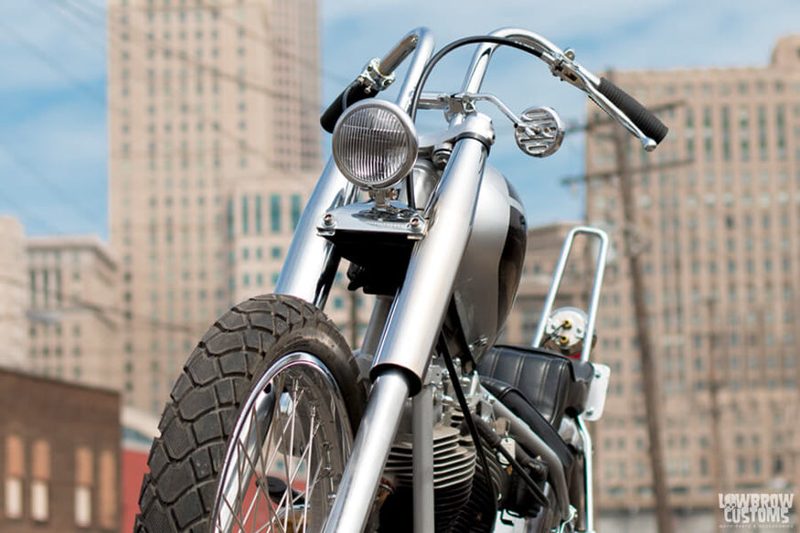 Lowbrow Customs 39mm Fork Shrouds on motorcycles-1