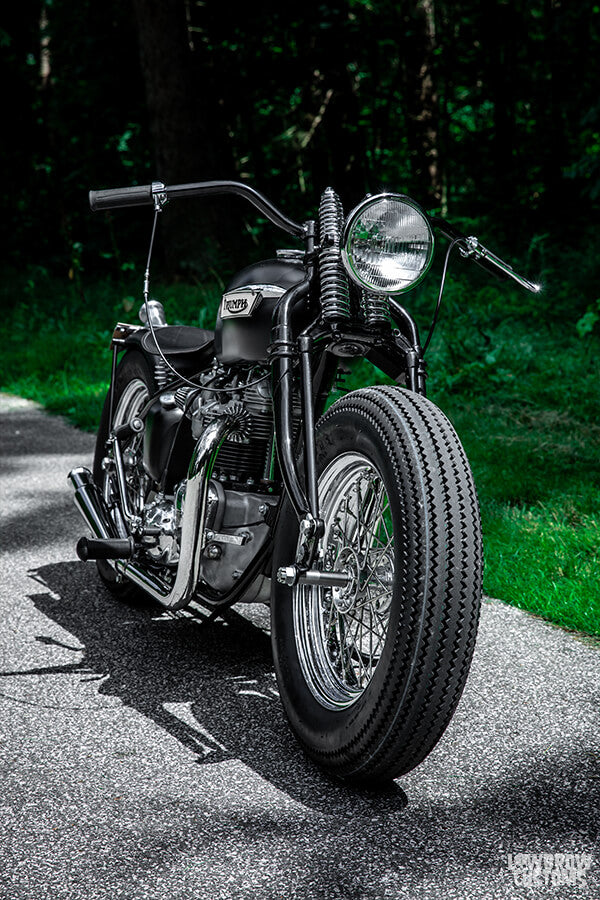 This custom Triumph Bobber will stay in Todd's garage for a long time