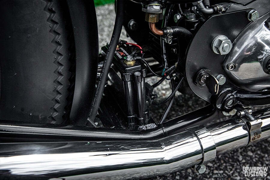 Everything on Todd's Triumph bobber is well thought out, organized and tidy.