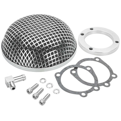 Mesh Air Cleaner - Chrome - Harley-Davidson CV Carb Sportster and Big Twin