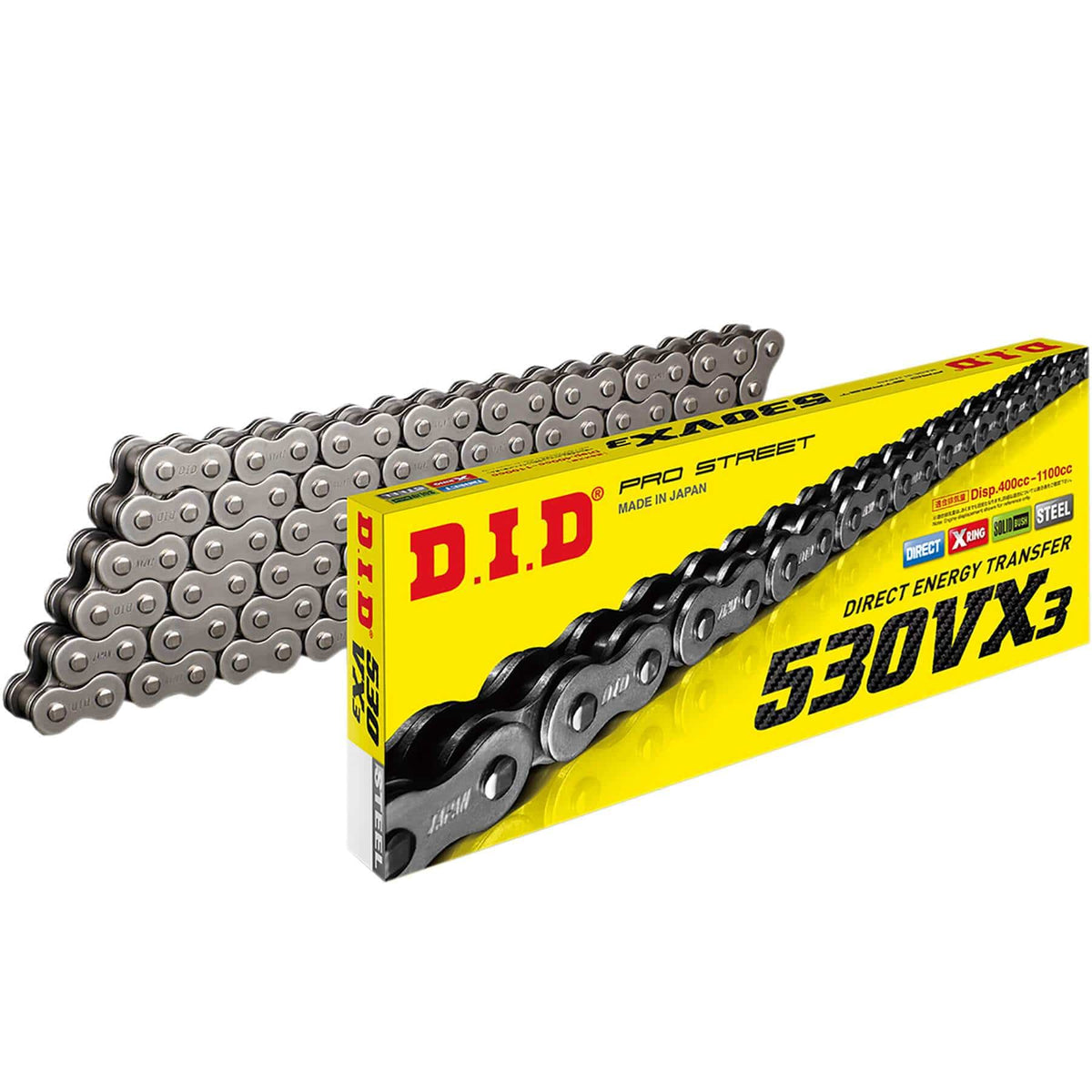 DID 530 x 110 Links VX Pro-Street Series Xring Sealed Gold Drive Chain