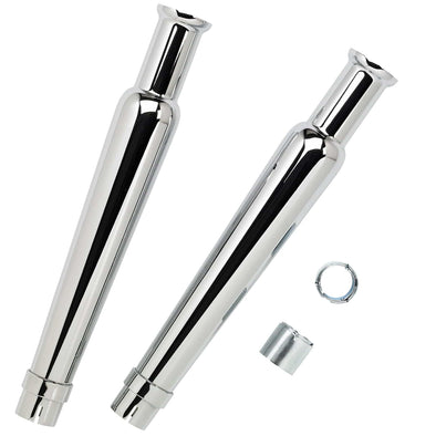 Cocktail Shaker Mufflers for 1-1/2 to 1-3/4 inch Exhaust Pipes