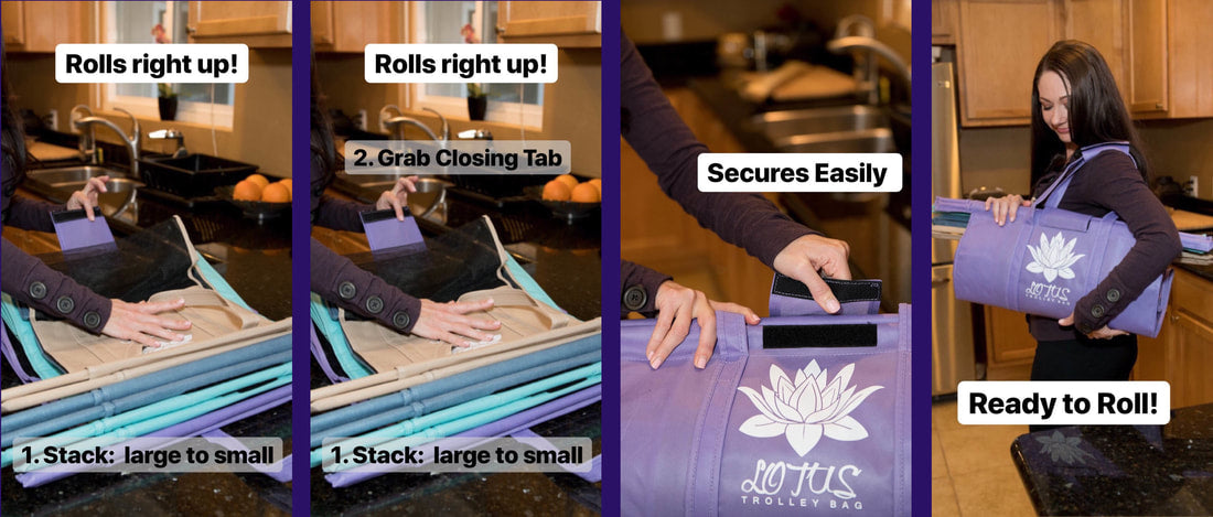 How to roll up Lotus Trolley Bags