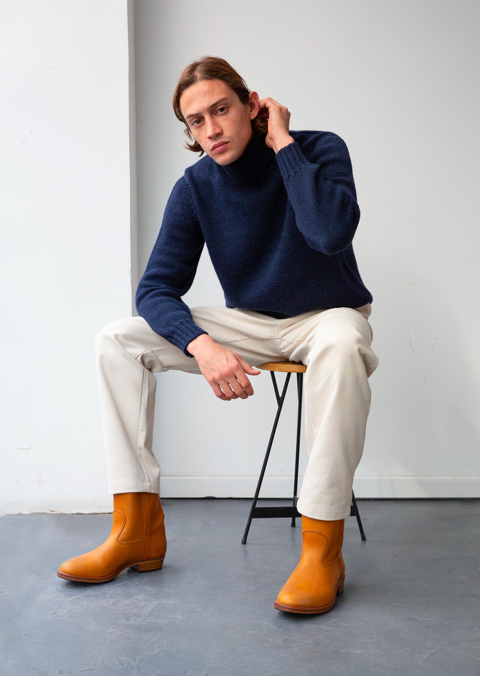 Gardian Boots - Natural full grain calfskin leather - Tan