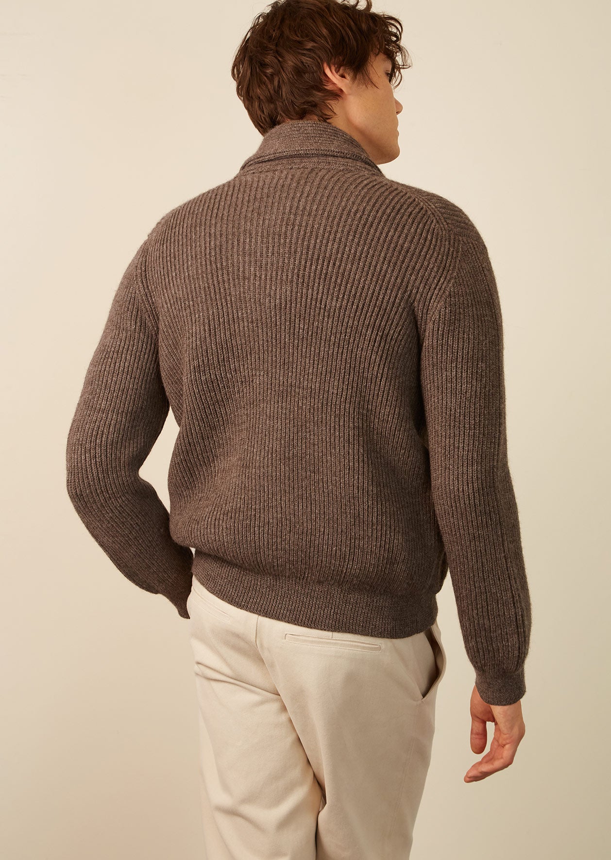 Shawl collar cardigan
