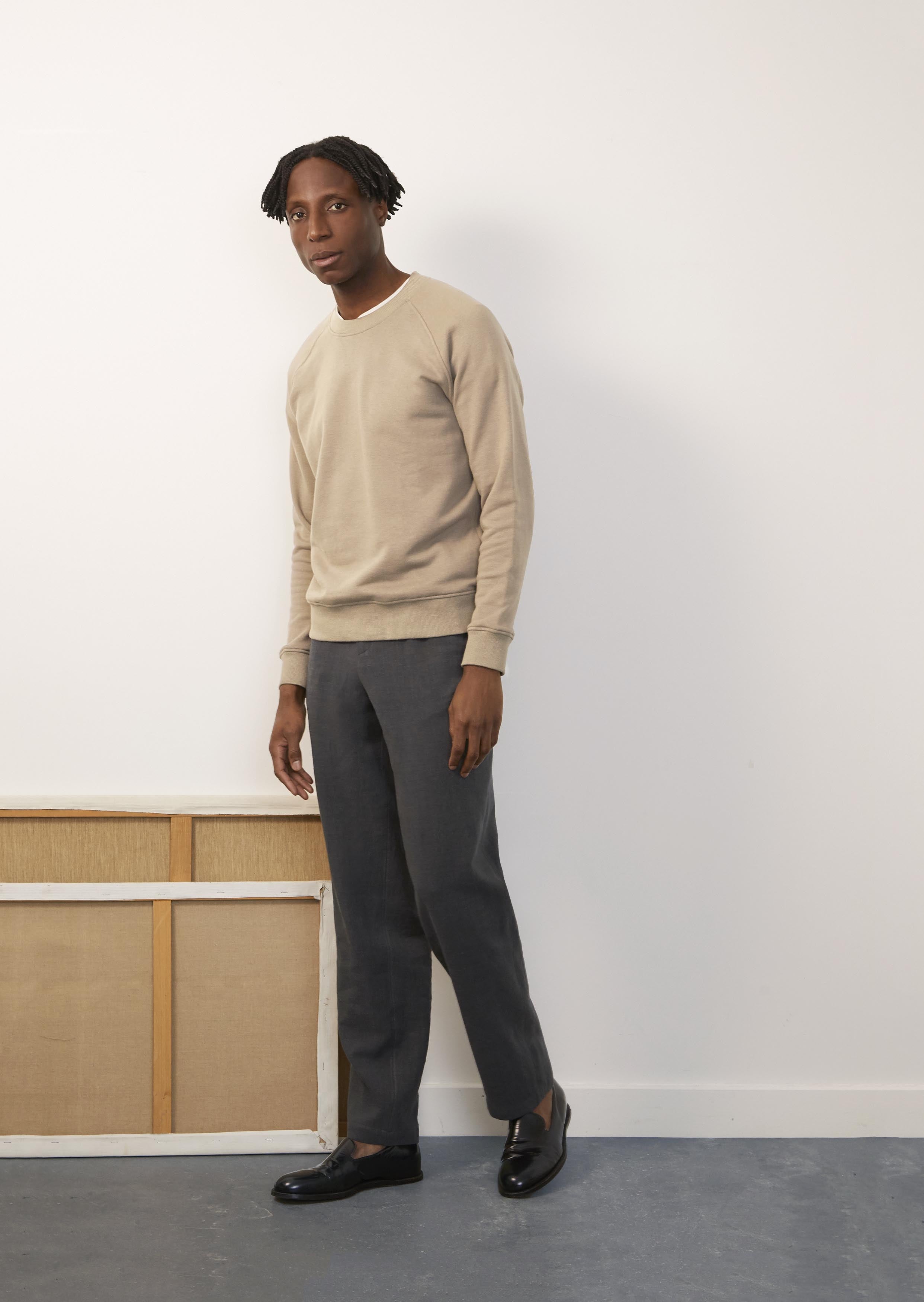 De Bonne Facture - Sweatshirt - Japanese cotton fleece - Putty