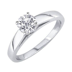 Round Cut Diamond Solitaire Engagement Ring