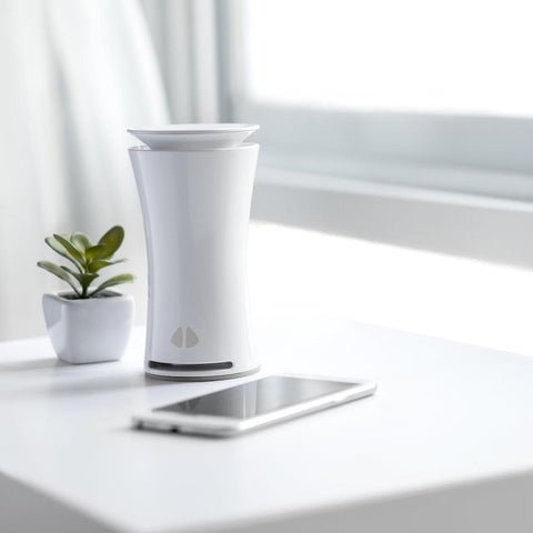 uHoo Indoor Air Sensor in white – Tracks Nine Air Quality Factors