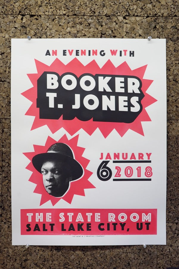 Carl Carbonell's who poster for Booker T. Jones