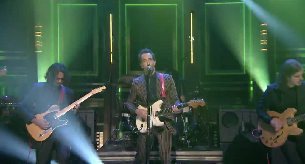 Albert Hammond Jr. performs on The Tonight Show with Jimmy Fallon