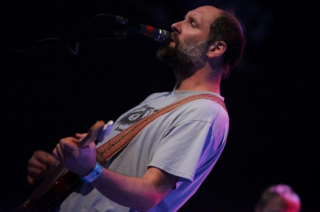 Doug Martsch plays a fuzz strap At the State Theater in St. Petersburg on September 14, 2012
