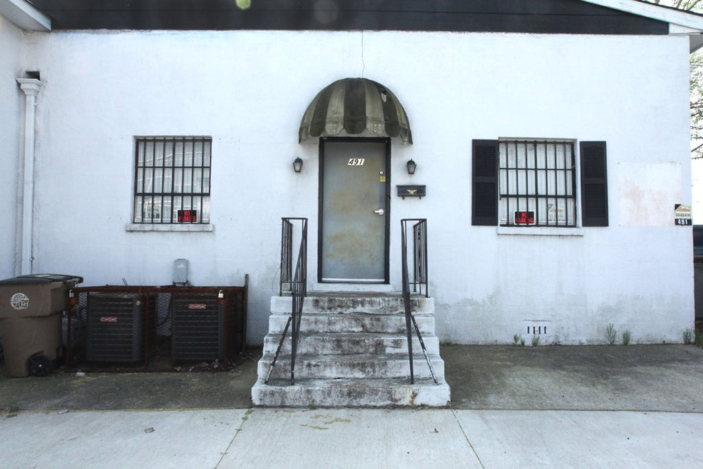 Entrance to Haptown Studio, Roger Moutenot's recording haven in Nashville