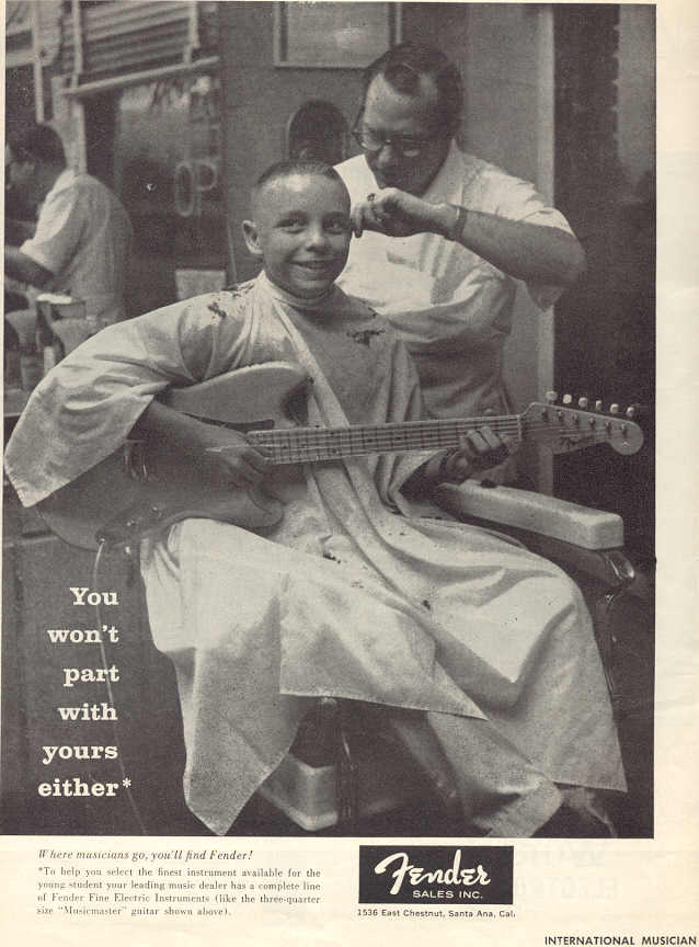 Fender haircut ad