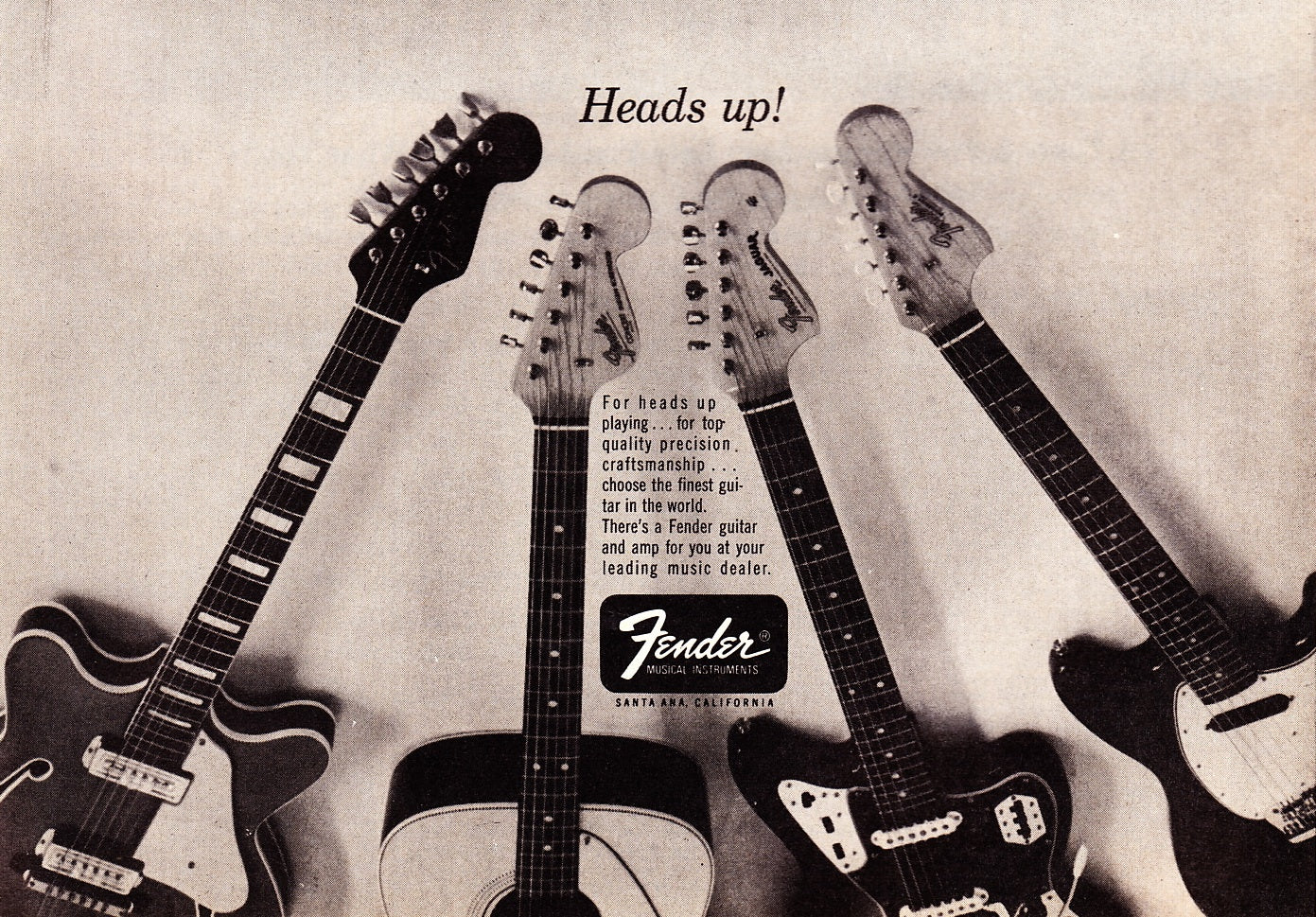 Fender heads up ad