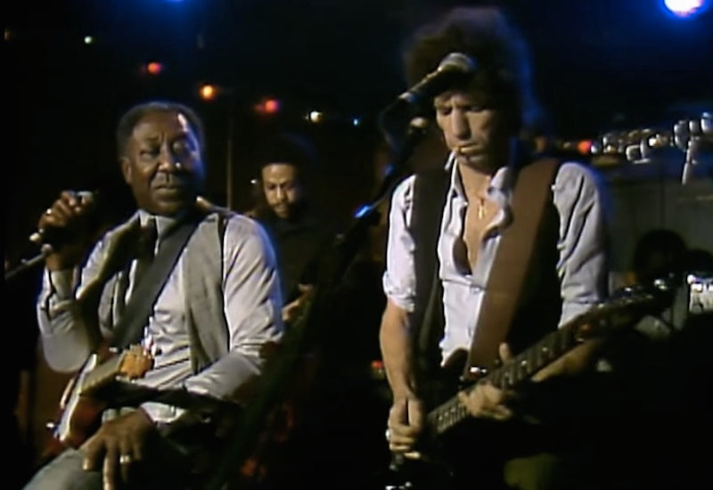 Keith Richards at Muddy Waters jam at the Checkerboard lounge in Chicago 1981