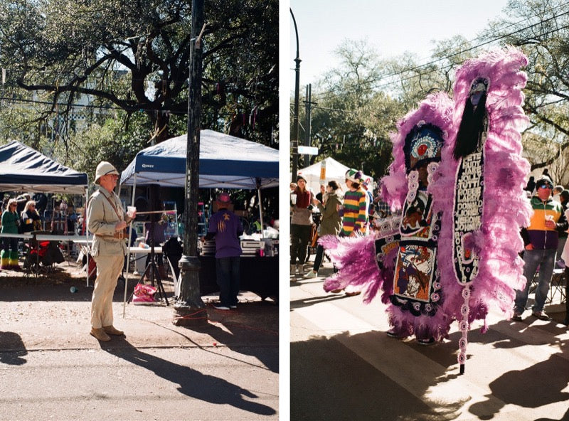 mardi gras indian costume pink