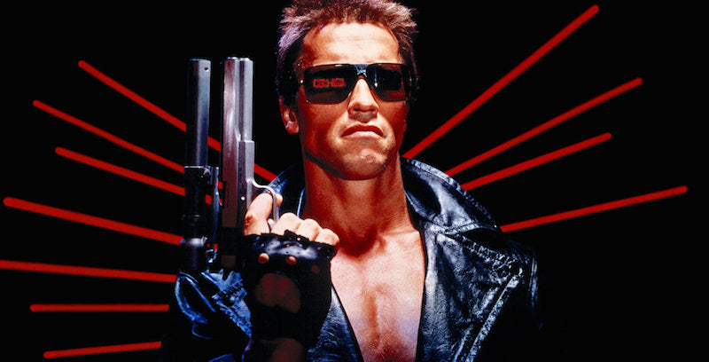 Arnold Schwarzenegger in the Terminator