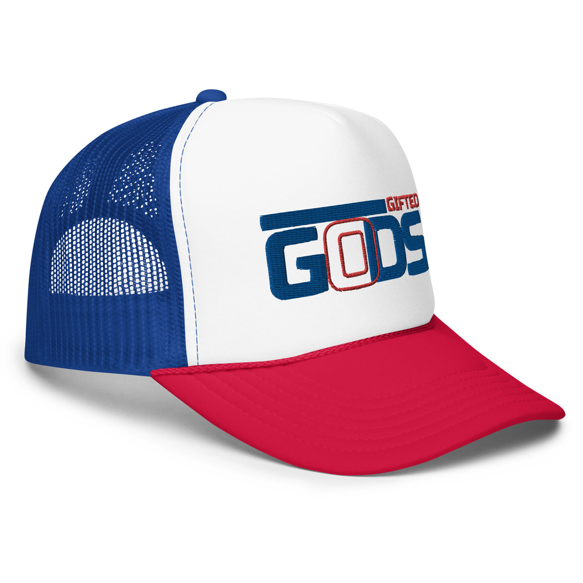 Editor aardbeving Fitness Treble Foam 1 Trucker Hat (blue) – Gifted Gods Apparel Company