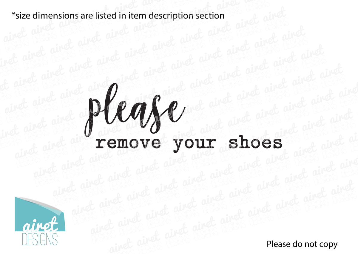 Winston Porter Please Remove Your Shoes Wall Decal Wayfair
