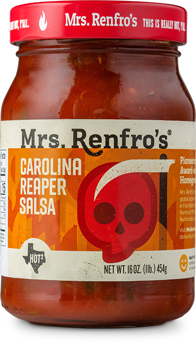 daar ben ik het mee eens atleet aflevering Carolina Reaper Salsa – Renfro Foods