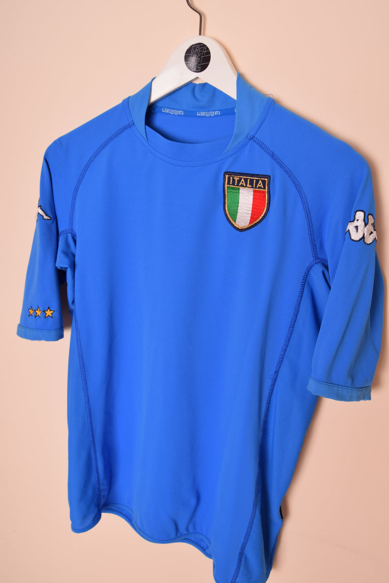 hårdtarbejdende lige ud prinsesse Kappa Italy '00-01 Home Football Shirt Blue Euro 2000 Size S – Greatest Hits