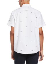 Logo Print Oxford Shirt (Bright White) 