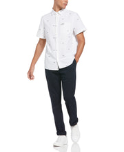 Logo Print Oxford Shirt (Bright White) 