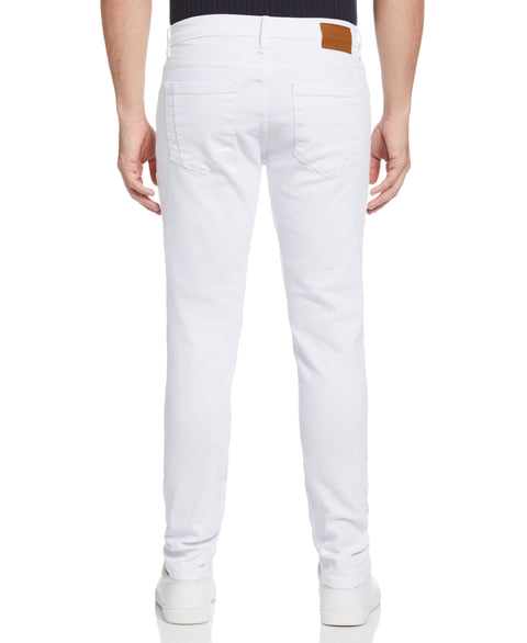 Tapered Fit White Eco Denim Pant (White) 