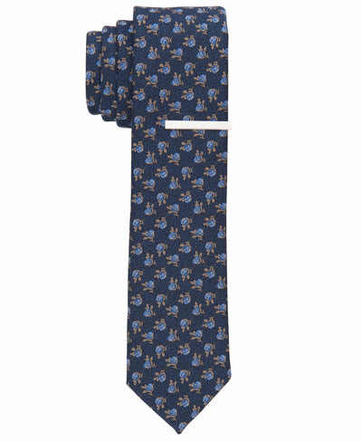 Rona Floral Tie (Navy) 