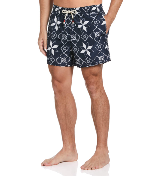 Star Drawstring Swim Short (Dark Sapphire) 