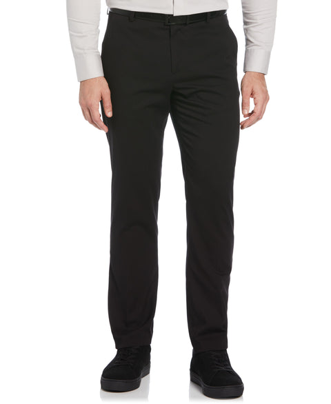 Slim Fit Water Resistant Tech Suit Pant (Black) 