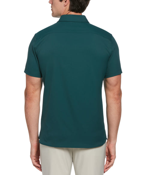 Total Stretch Slim Fit Solid Shirt (Sea Moss) 