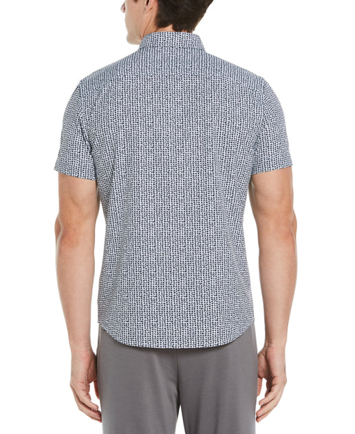 Perry Ellis Mens Short Sleeve Modern Geo Print Shirt 