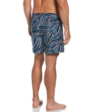 Abstract Triangle Print Swim Short