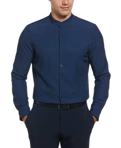 Banded Collar Total Stretch Geo Link Shirt