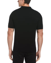 Color Block Quarter Zip Polo (Black) 