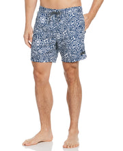 Bold Paisley Swim Short Estate Blue Perry Ellis